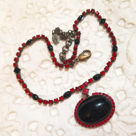 Vtg Sorrelli Swarovski Crystal Necklace - Picture 3 of 7